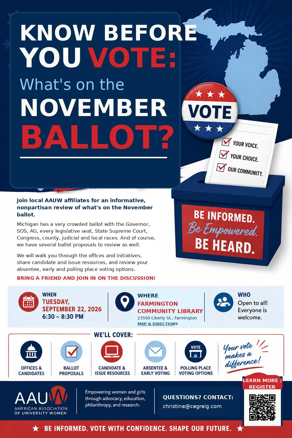 Farmington Vote Flyer